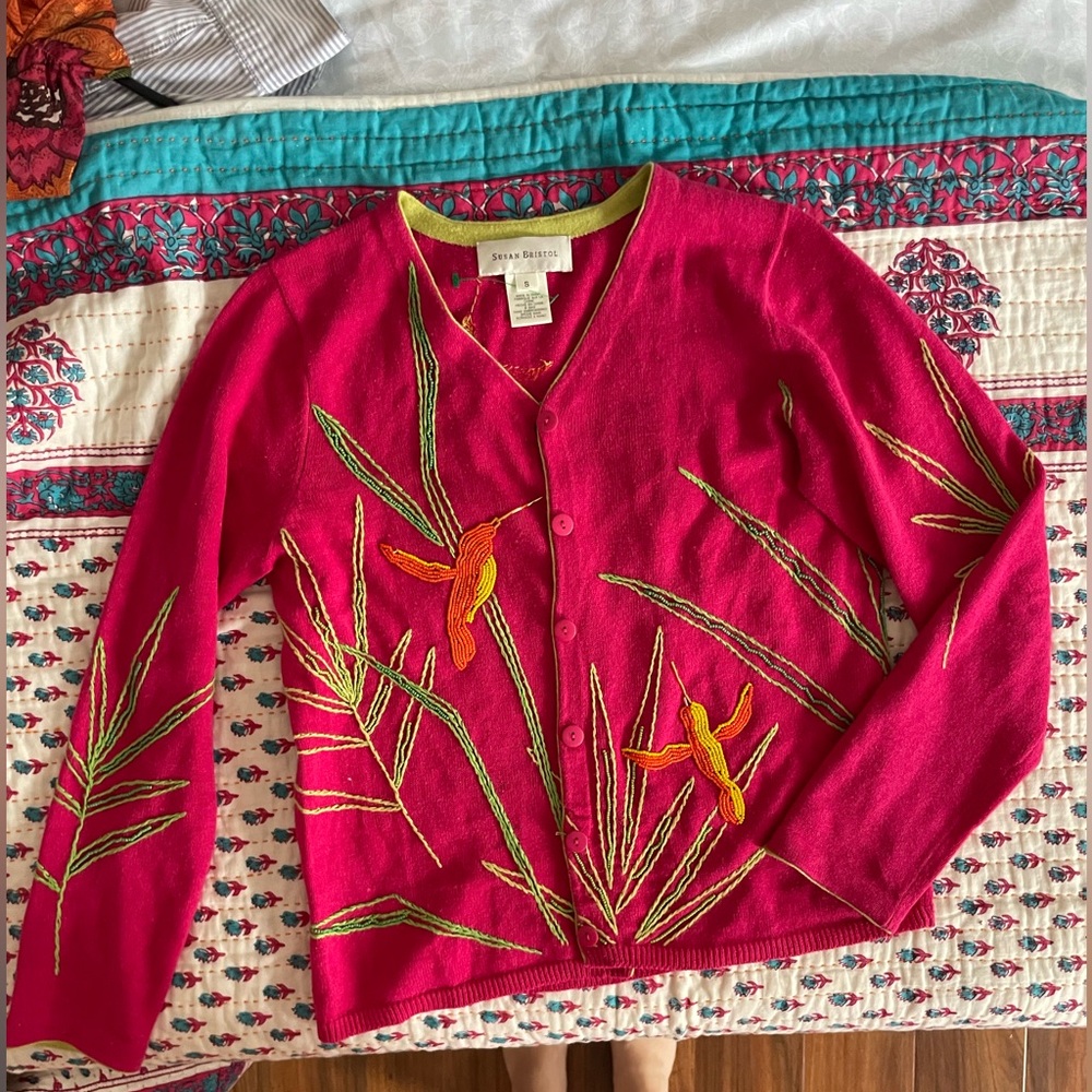Beaded detail cardigan